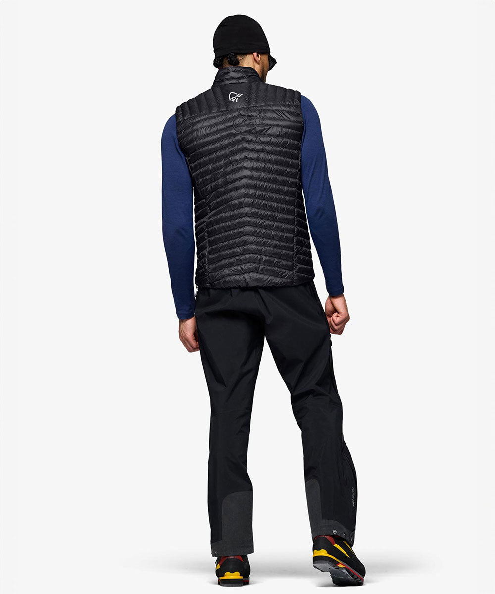 Norrøna - trollveggen superlight down800 Vest (M) Caviar Black【1201604250-307718】