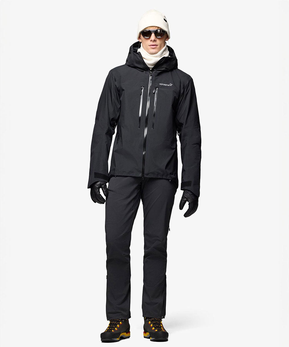 Norrøna - trollveggen Gore-Tex Pro light Jacket (M) Caviar Black【1201604250-307718】