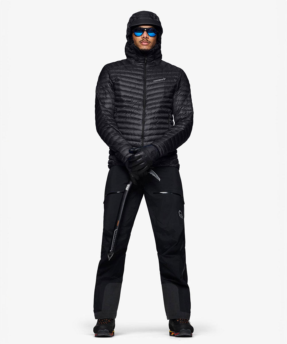 Norrøna - trollveggen superlight down800 Hood (M) Caviar Black【1201614240-307718】