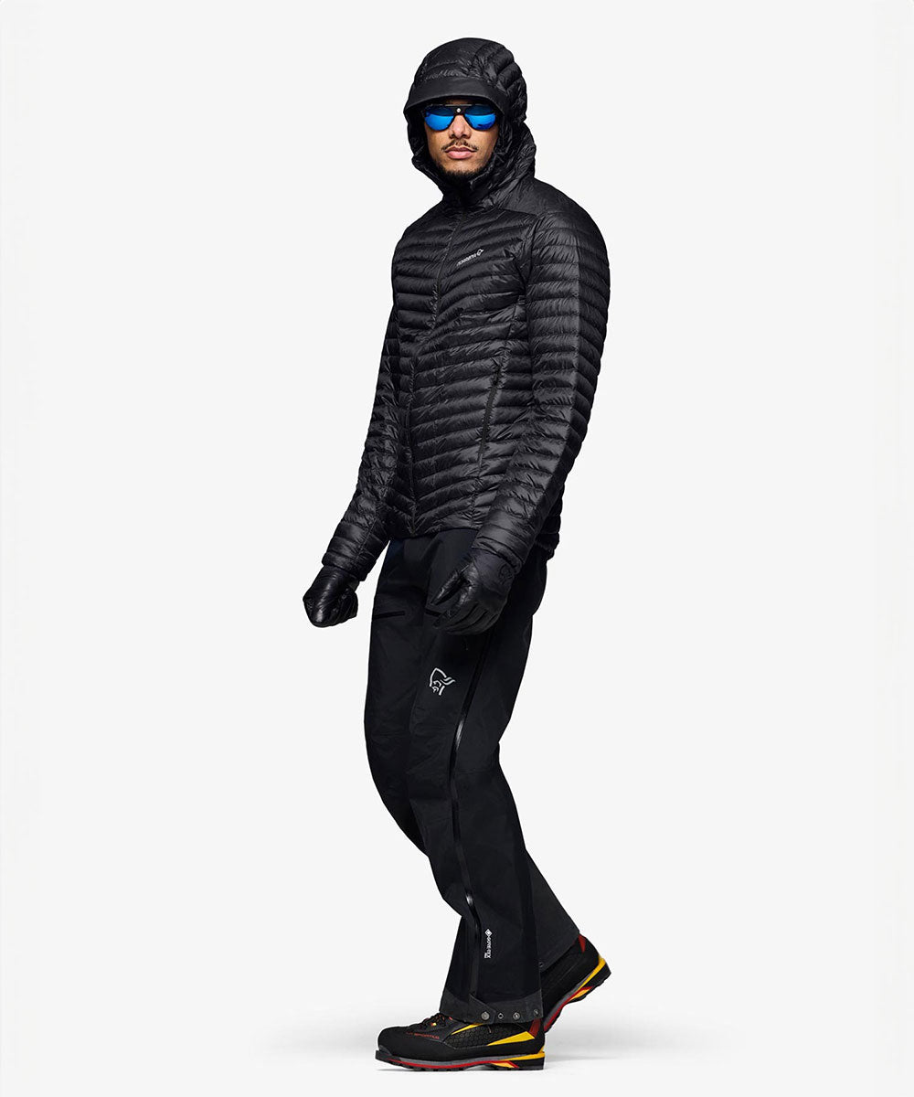 Norrøna - trollveggen superlight down800 Hood (M) Caviar Black【1201614240-307718】