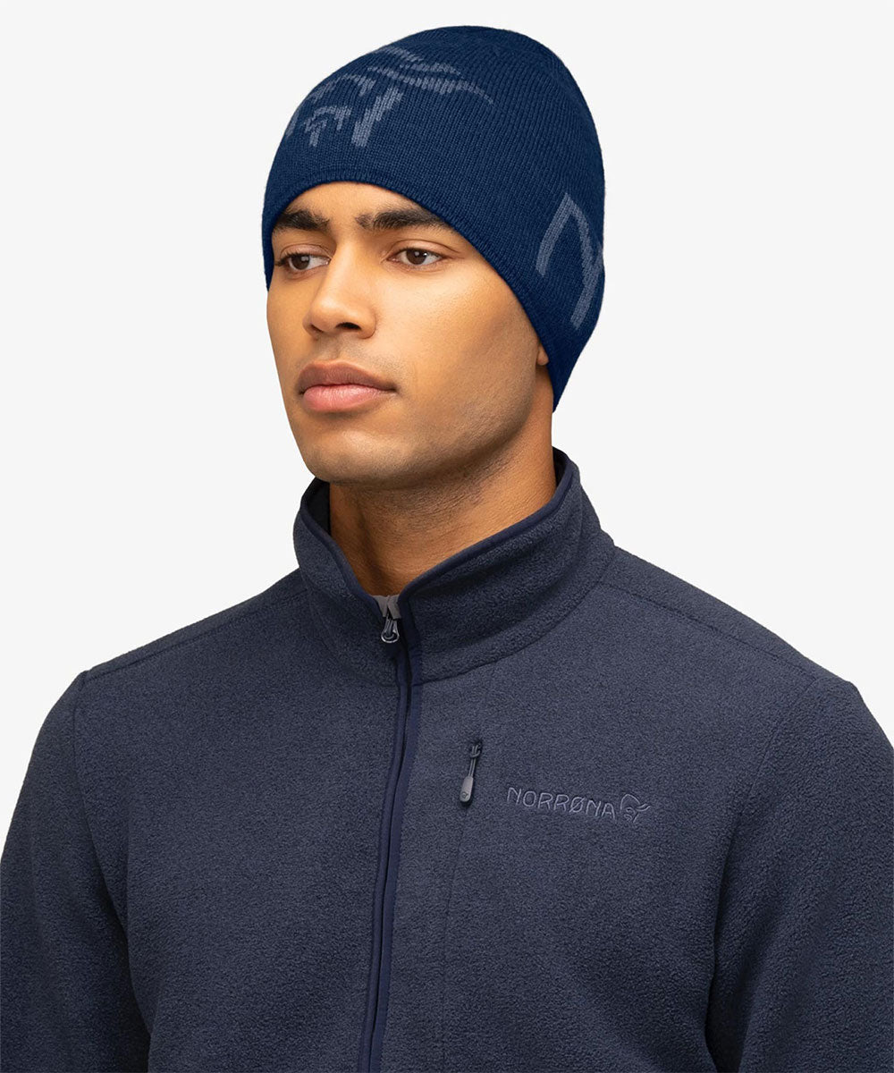 Norrøna - /29 mid merinoUll Beanie Indigo Night Blue【1205215230-302008】