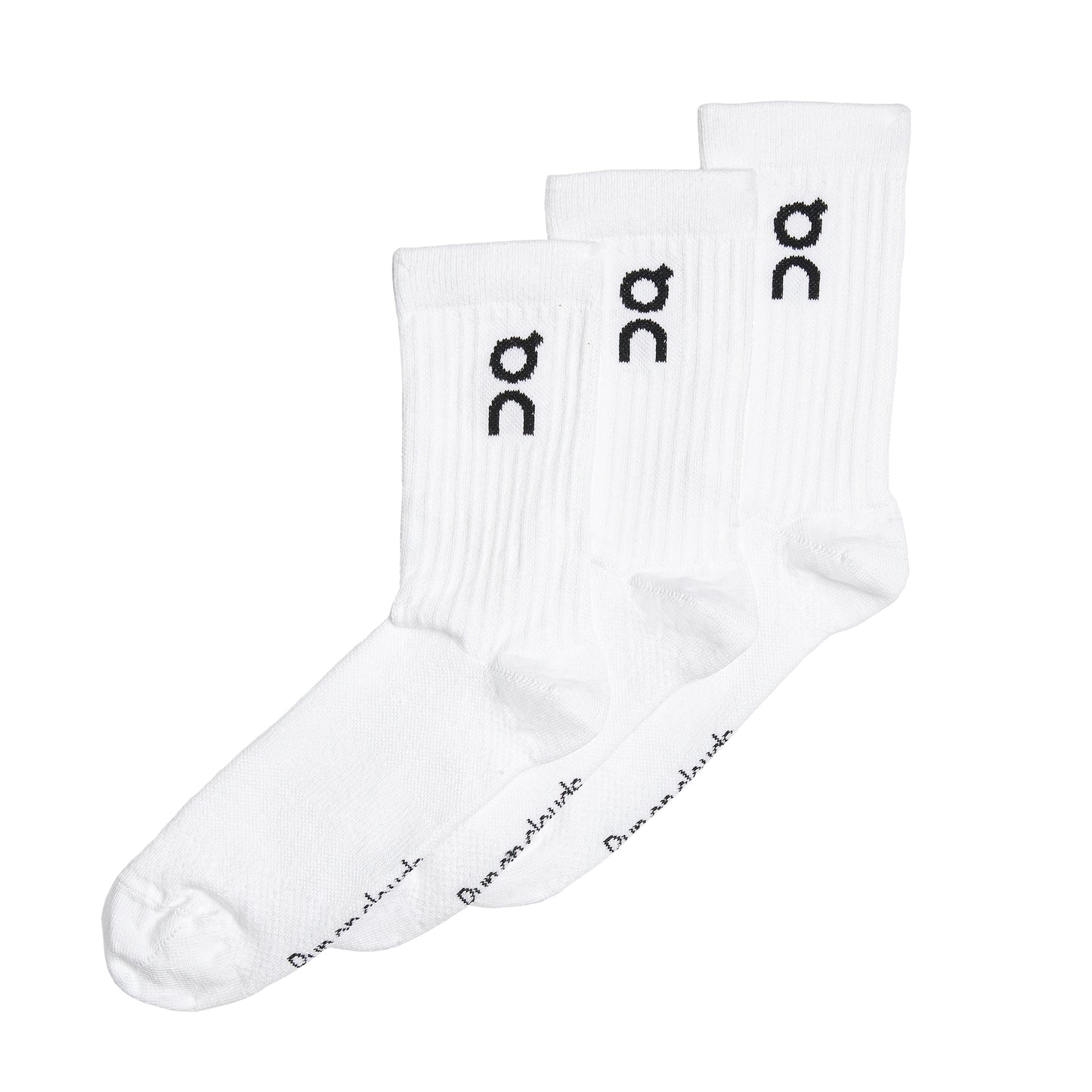 399.01718 On Logo Sock 3-Pack U White