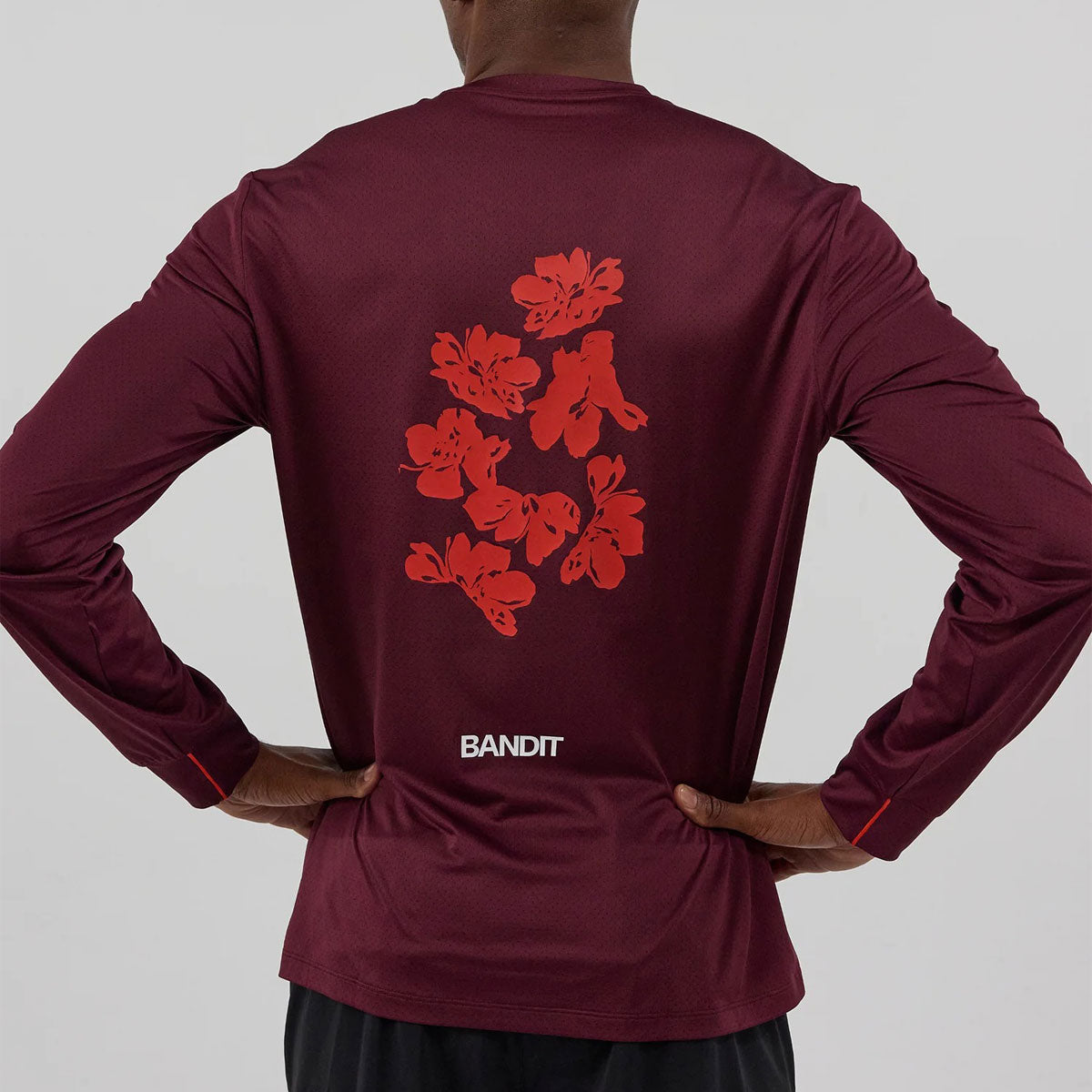 Bandit Running - NanoMesh Abstract Floral Long Sleeve 【UTPLP002FL25FI】