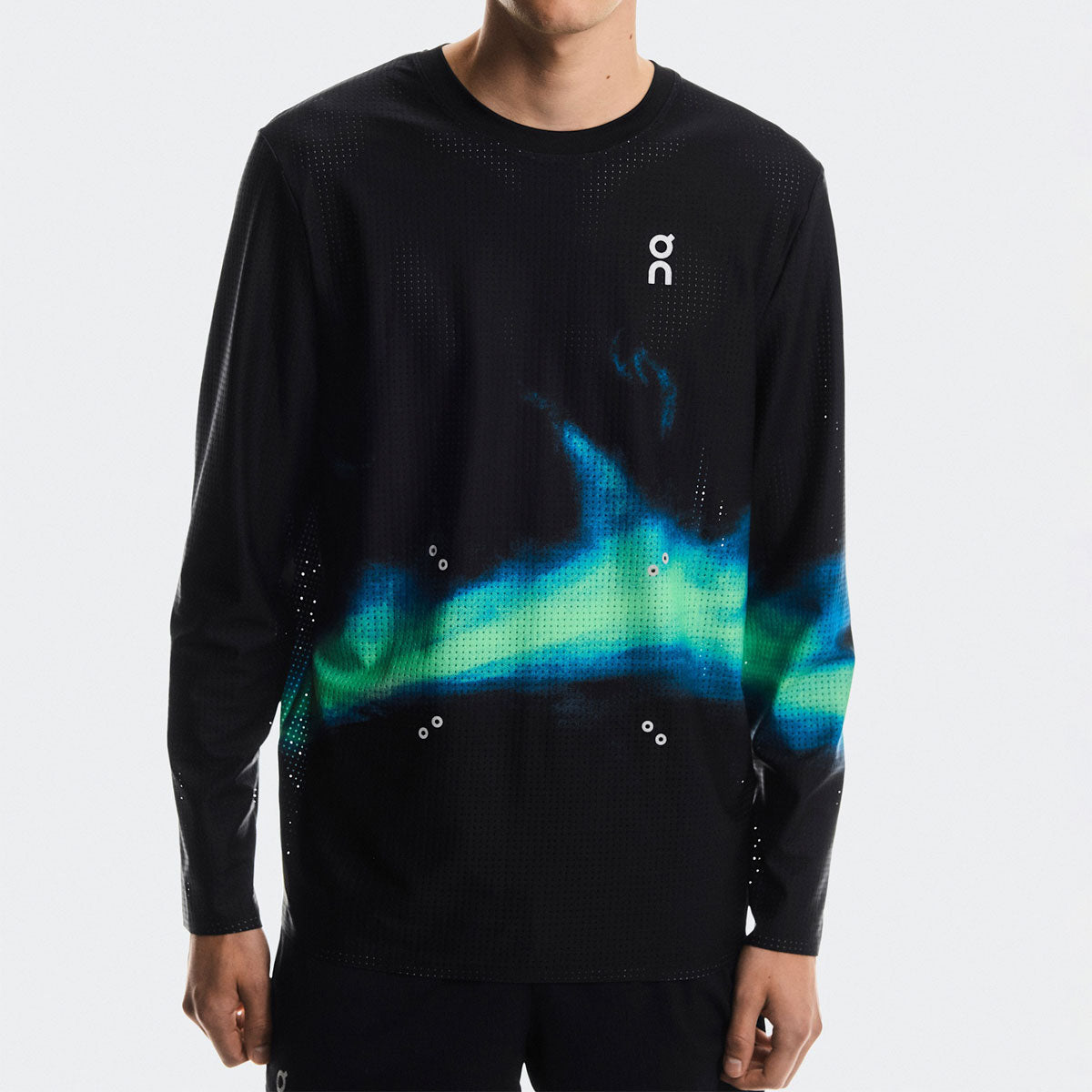 On - Pace Mesh Long-T M Black | Horizon 【1MF10733398】