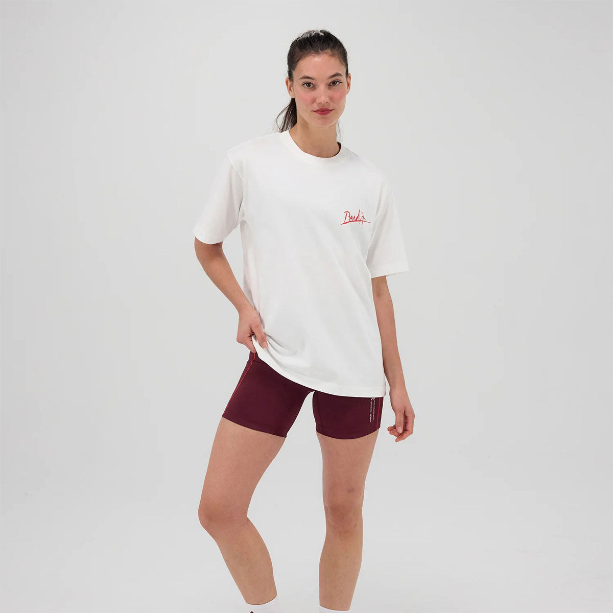 Bandit Running - "Painted Flower" Cotton Tee 【UTTSL002FL25WW】