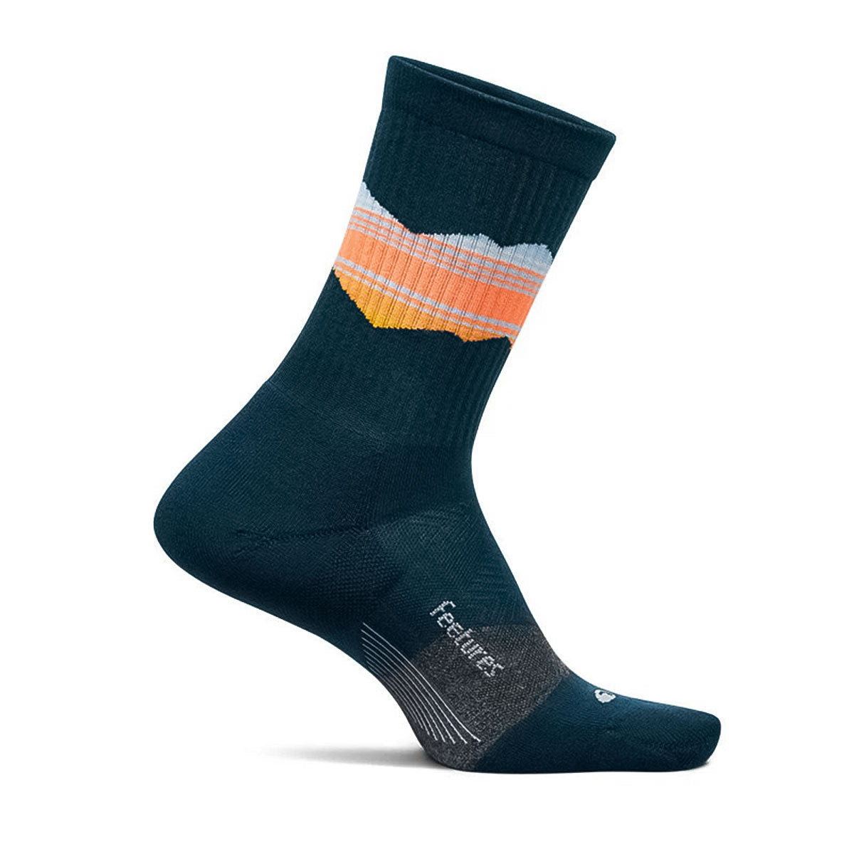 FEETURES - TRAIL MAX CUSHION MINI CREW Blue Ridge Navy 【4400120152242】