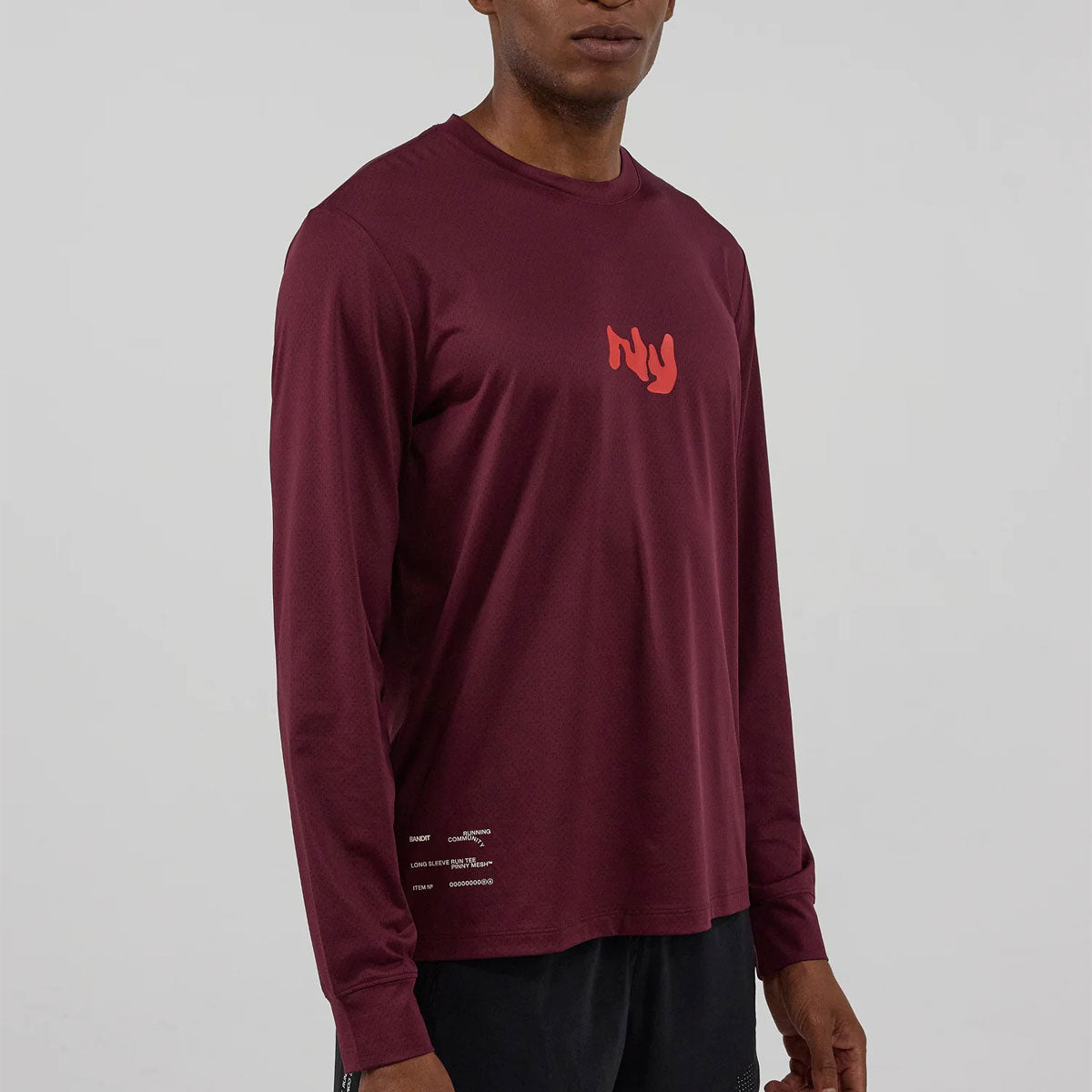 Bandit Running - NanoMesh Abstract Floral Long Sleeve 【UTPLP002FL25FI】