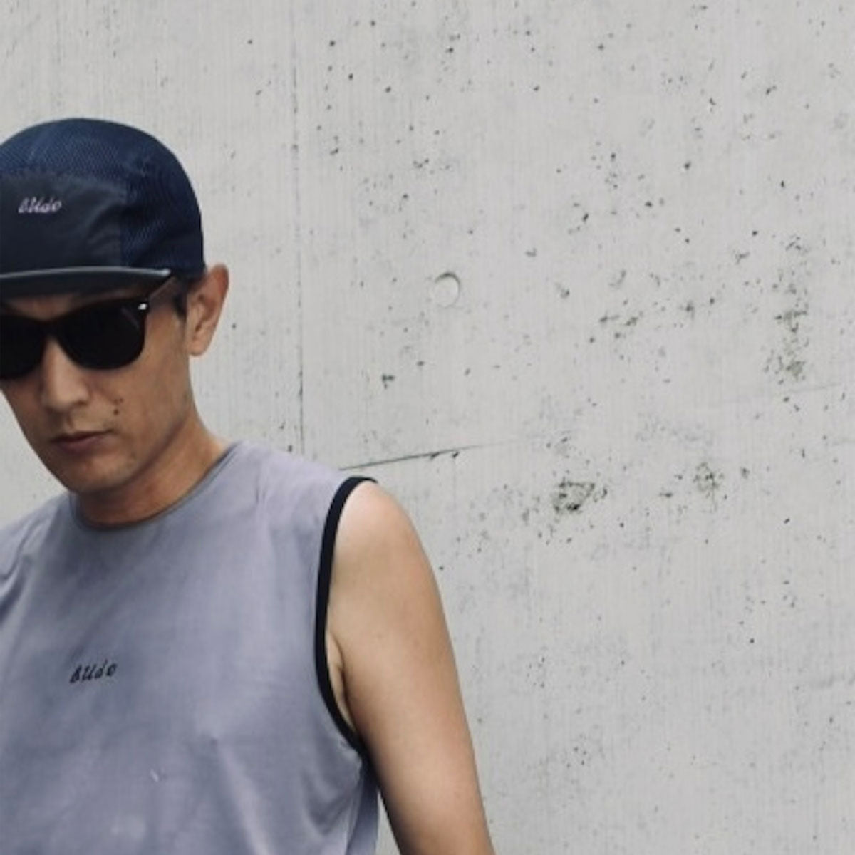 b25ca115 b25ca115.3グレー short brim Aero cap