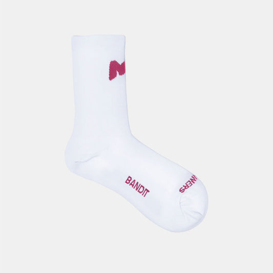 Bandit Running - Lite Run™ "Graffiti NY" Socks - White / Berry - (2 Pack)【UALRP001FL25WBR】