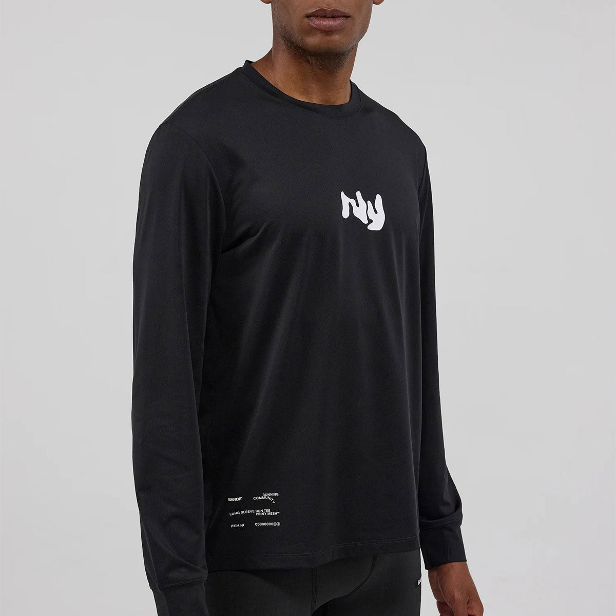 Bandit Running - NanoMesh Abstract Floral Long Sleeve 【UTPLP002FL25BB】