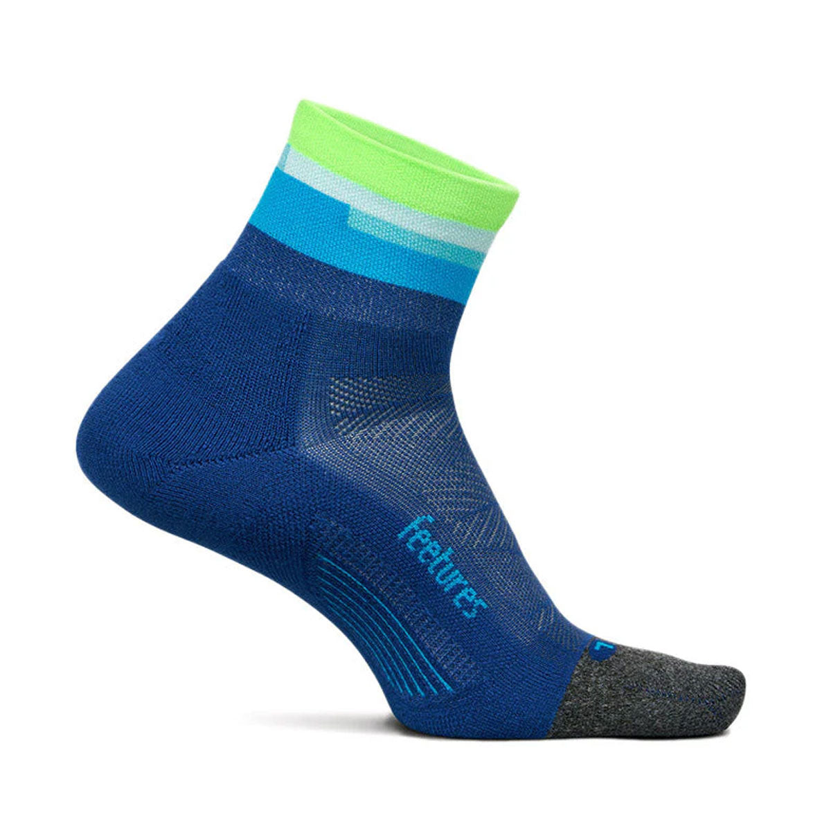 Feetures  - ELITE LIGHT CUSHION QUARTER-SurfboardBlue 【4400100162251】