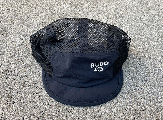 B23CA216E BUDO SHORT BRIM DRY MESH CAP black×black