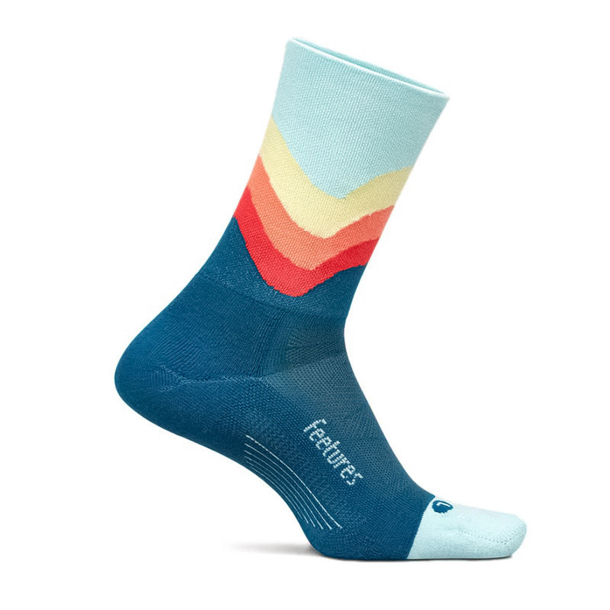 Feetures - ELITE LIGHT CUSHION MINI CREW-BlueSwell 【4400040163251】