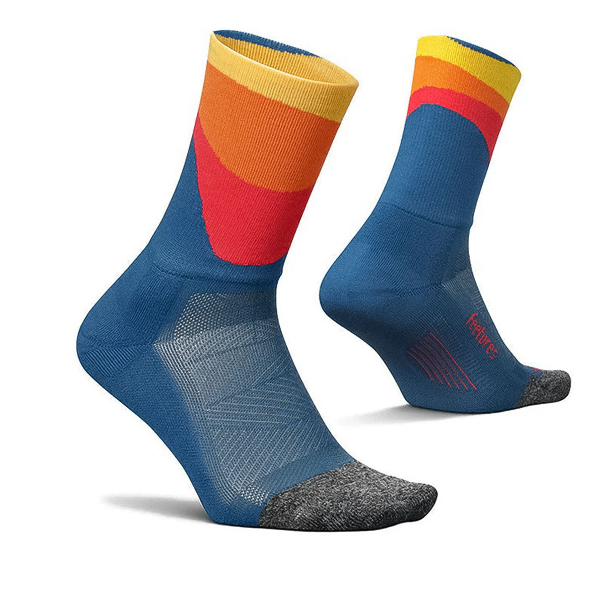 Feetures - ELITE LIGHT CUSHION MINI CREW RythmicBlu