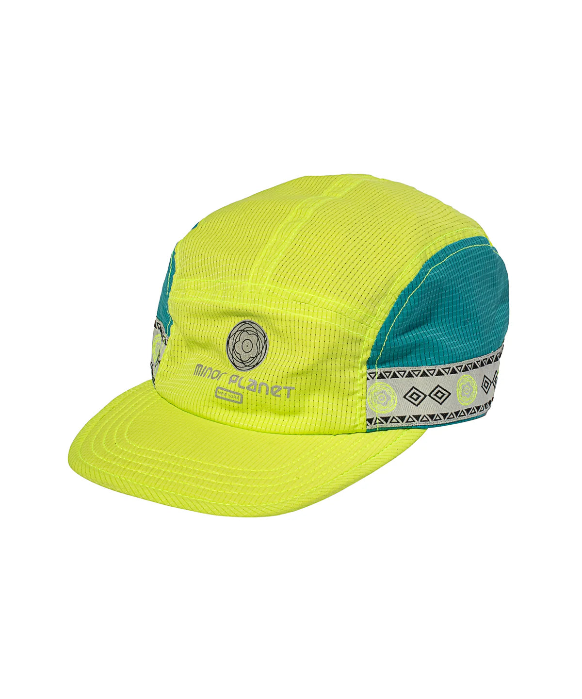 MP-ACC-00025 MINOR PLANET 5 PANEL RUN CAP Bright Green