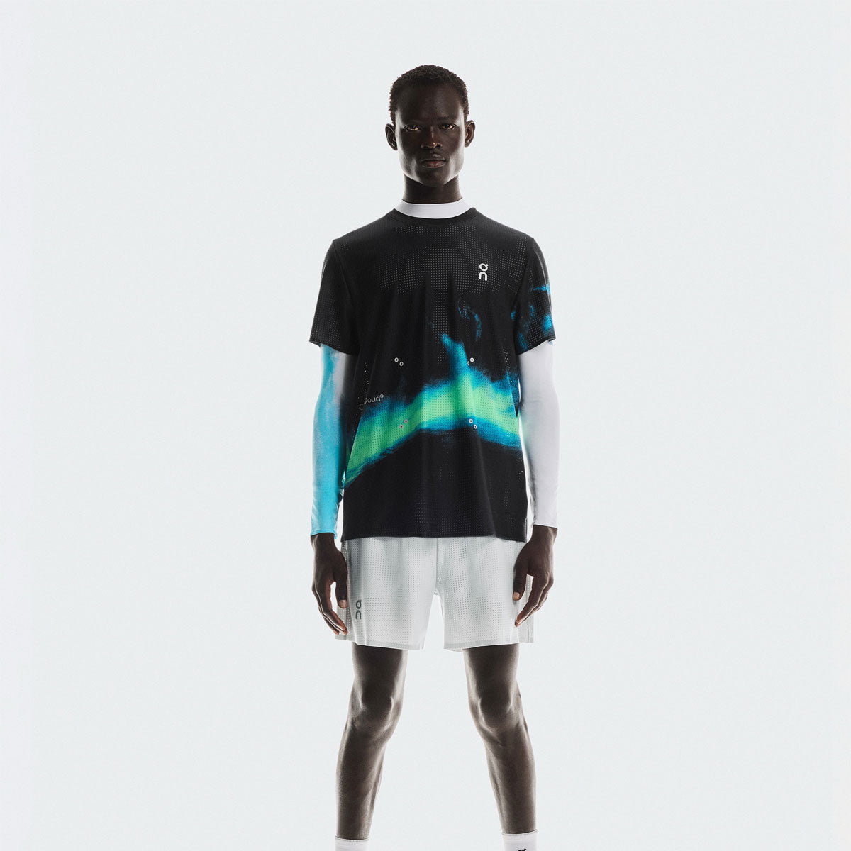 On - Pace Mesh Shorts M Glacier 【1MF10060561】