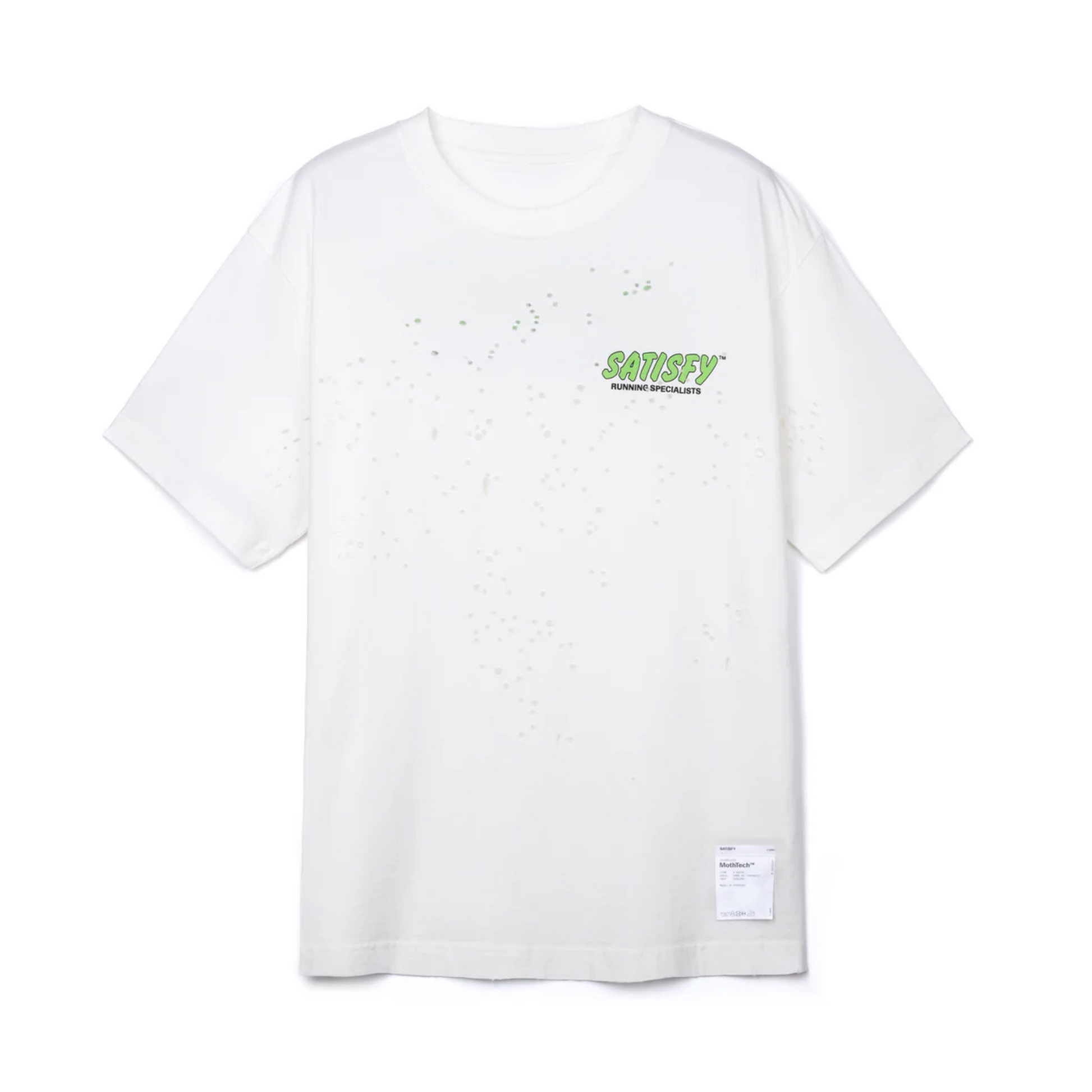 SATISFY - MothTech T-Shirt OffWhite 【11006-OW-MA】 – downbeat RUNNING SATISFY - MothTech T-Shirt OffWhite 【11006-OW-MA】 – downbeat RUNNING