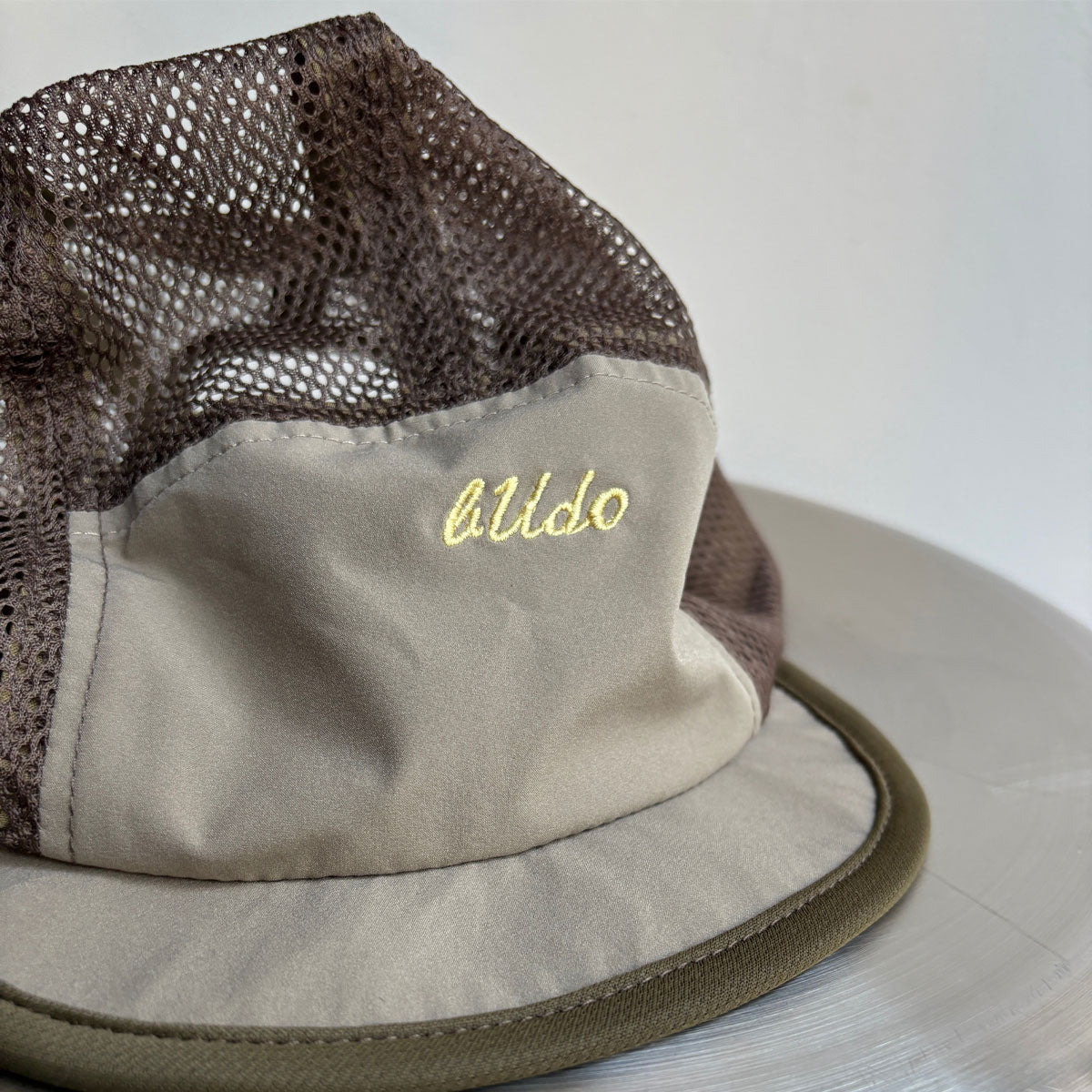 BUDO - short brim Aero cap OLIVE【b25ca115.1】