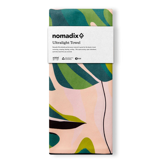 Nomadix ULTRA-LIGHT TOWEL-Monstera/GreenPink