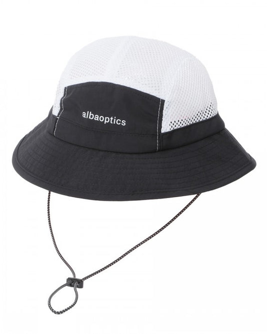 ALBA OPTICS バケットハットAO BUCKET HAT ブラック×ホワイト