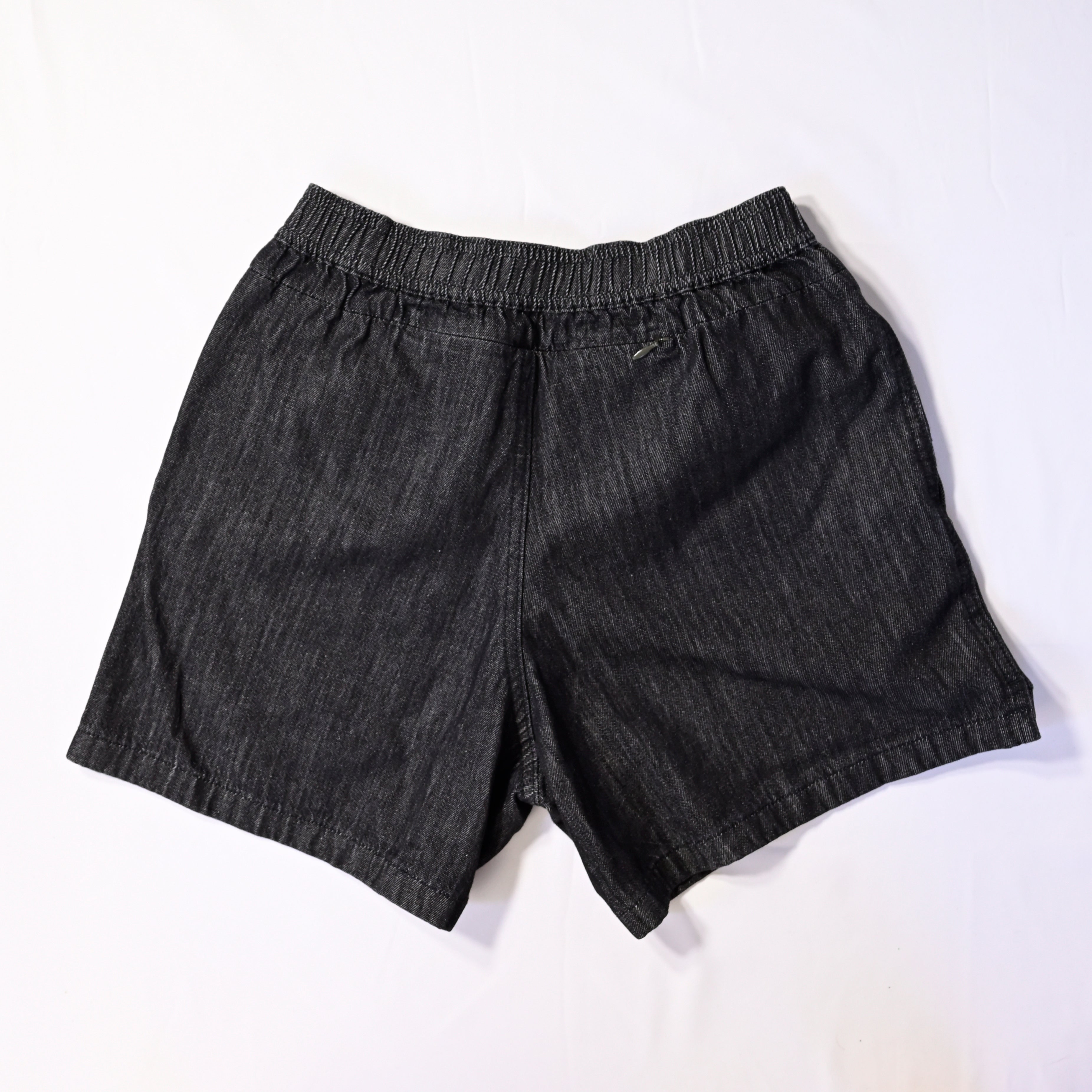 B24FP223dew BUDO MINIMUM DENIM MESH SHORTS BLACK