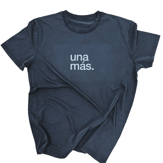 tee, una mas, vintage black.