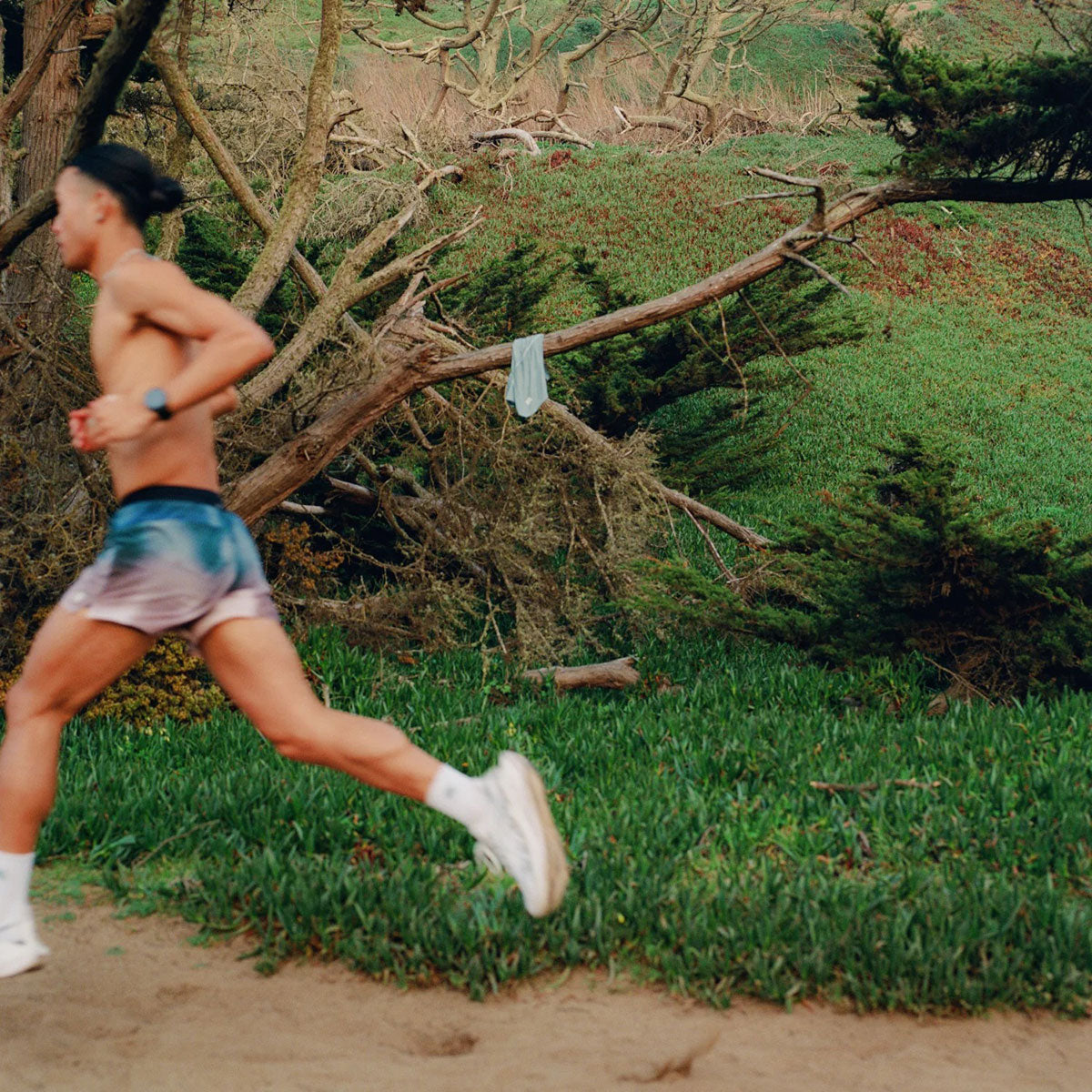 Bandit Running - Vento Men’s 5 Trainig Shorts 2.0 Tranquil Blue Wave Print【MBRSP006SP26TBW】