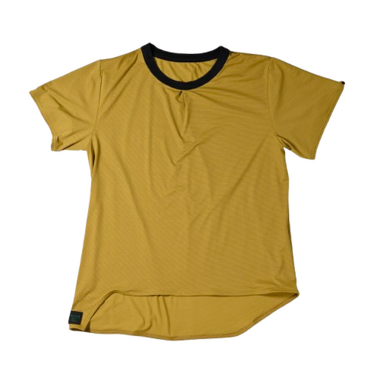 B24CB223 BUDO MOUNTAIN PASS TOP Short sleeve yellow ocher