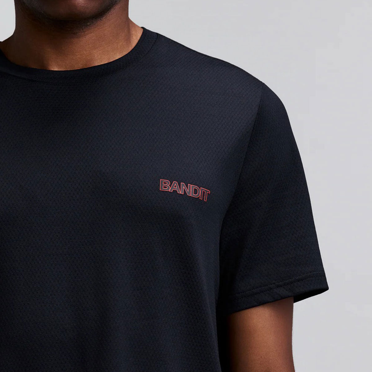 Bandit Running - Micro Mesh Mesh Men’s SS Tee Black【MTCSP006SM26BB】