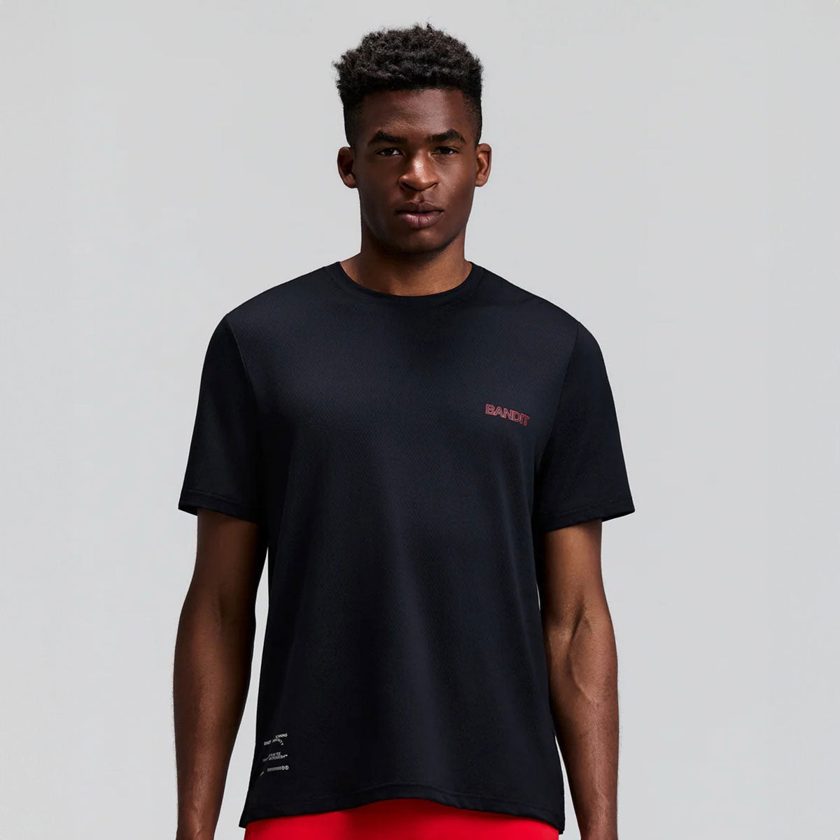 Bandit Running - Micro Mesh Mesh Men’s SS Tee Black【MTCSP006SM26BB】