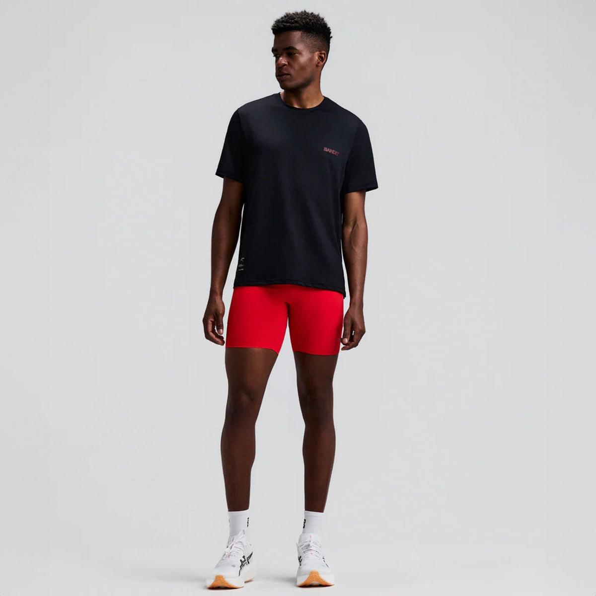 Bandit Running - Micro Mesh Mesh Men’s SS Tee Black【MTCSP006SM26BB】