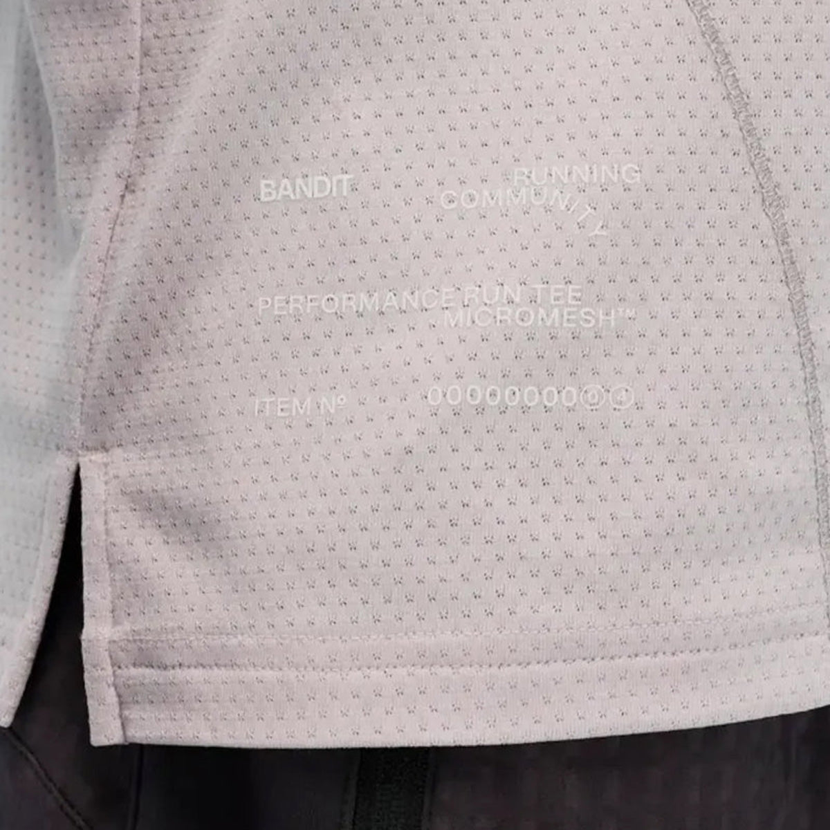 BANDIT - Men’s Micromesh Merrow Run Tee Ash【MTPTP001WI25AS】