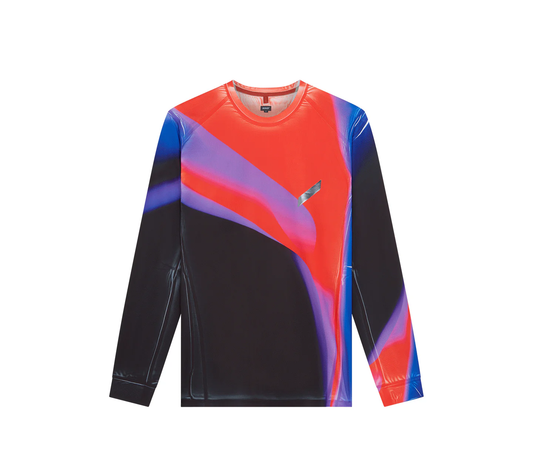 SLS3M SOAR Men’s Printed Long Sleeve Tech T-Blk/Blue/Red