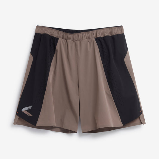 SS10W-DEE/BLK Women's 17cm Shorts-Deep Taupe/Black