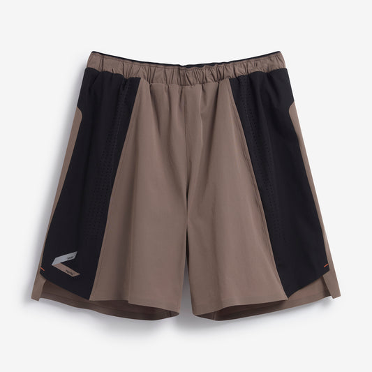 SS15M-DEE/BLK Men's 17cm Shorts-Deep Taupe/Black