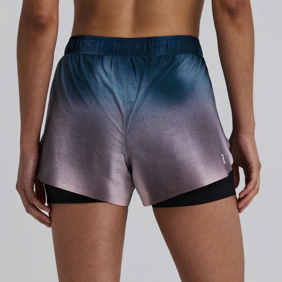 Bandit Running - Vento Women’s 2-in-1 Short Aegean Blue Wave Print【WBRSP004SP26AWO】