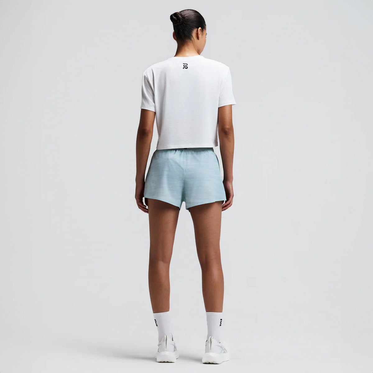 Bandit Running - Micro Mesh Mesh Women’s Cropped Tee White【WTCSP012SM26WW】