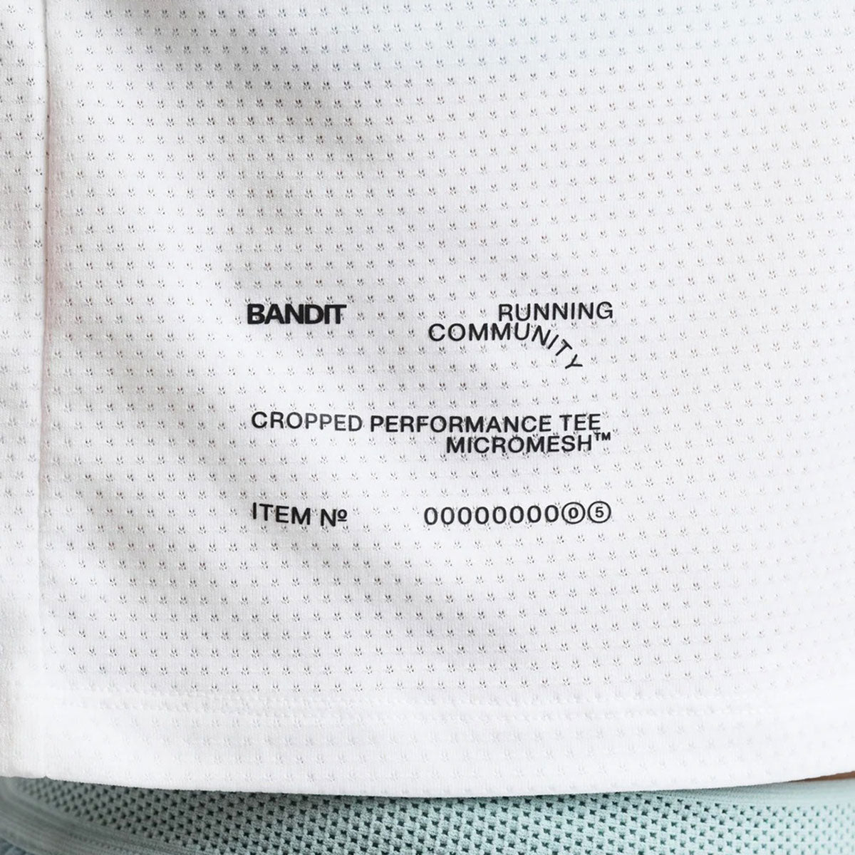 Bandit Running - Micro Mesh Mesh Women’s Cropped Tee White【WTCSP012SM26WW】