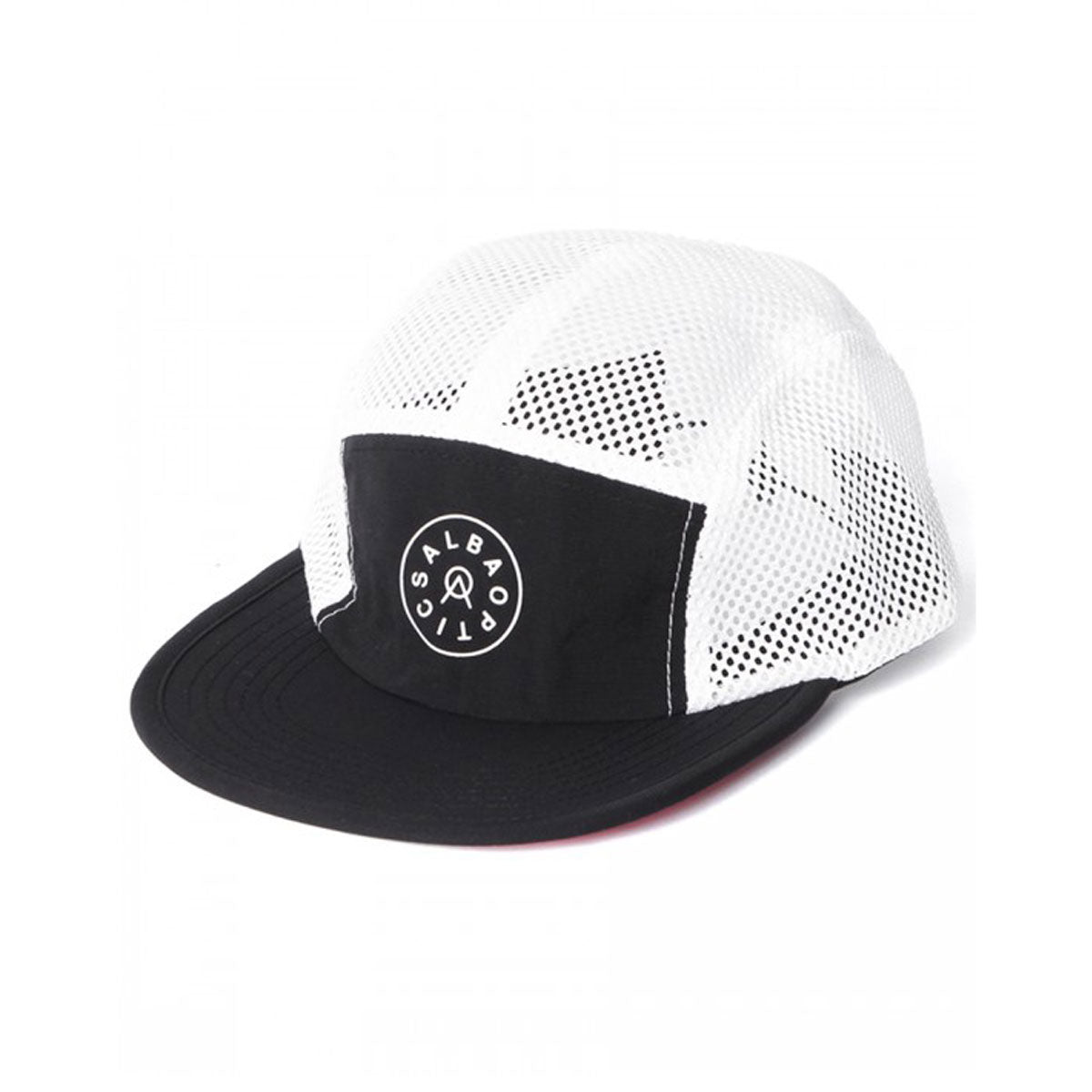 ALBA OPTICS - TRAIL PACKABLE CAP WHITE/BLACK/PINK – downbeat RUNNING