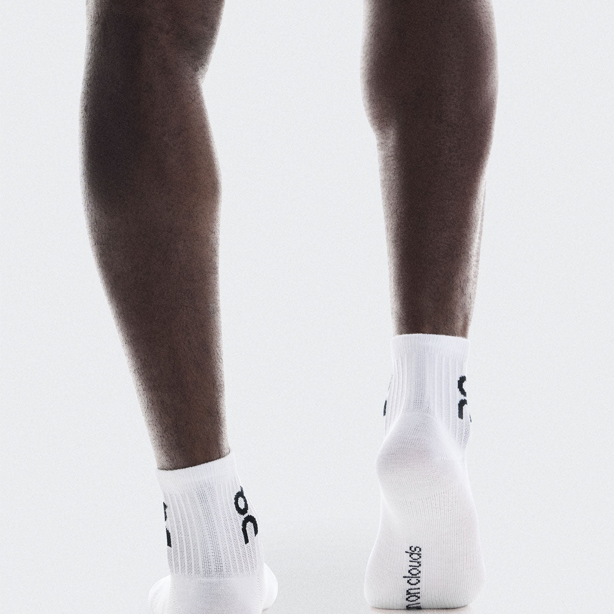 On - Logo Sock Mid 3P U White【2UF10520069】
