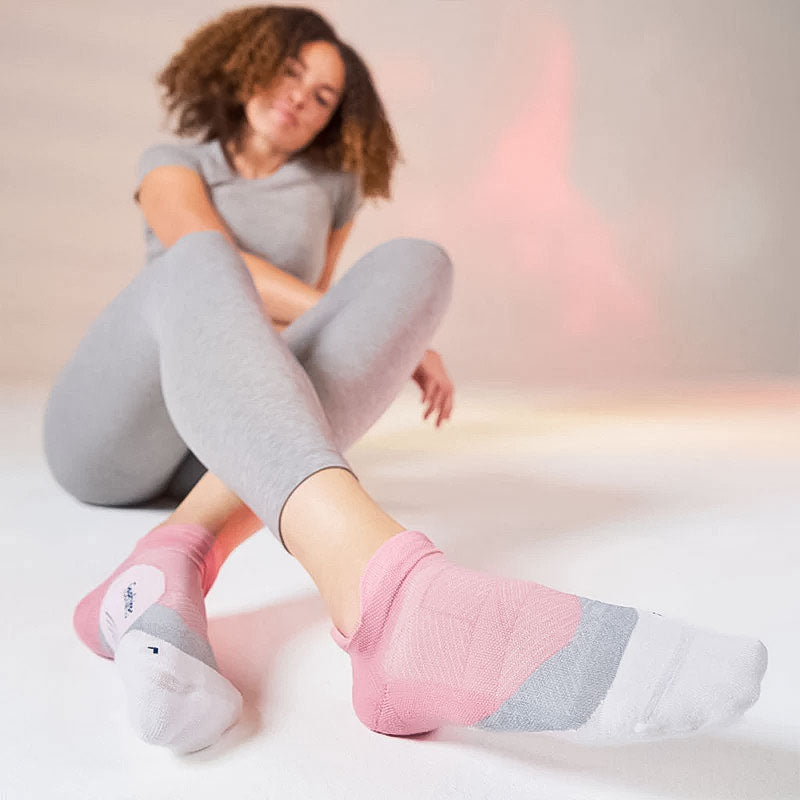 Feetures - ELITE LIGHT CUSHION NO SHOW TAB Pink Orchard 【4400030180252】