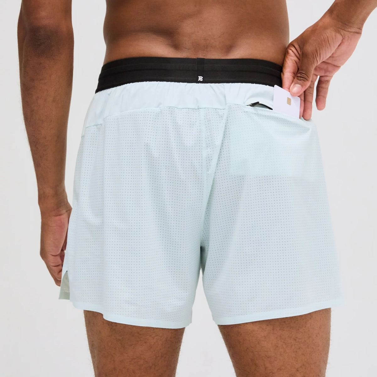 Bandit Running ‐ Men's Vento 5" Run Short MINTY BLUE【MBSHP006SM25MB】