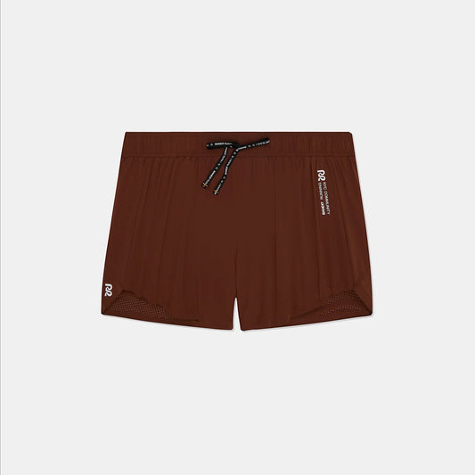 Bandit Running - Women's Vento 4" Rush Short  COFFEE BEAN【WBRSP007SM25CB】