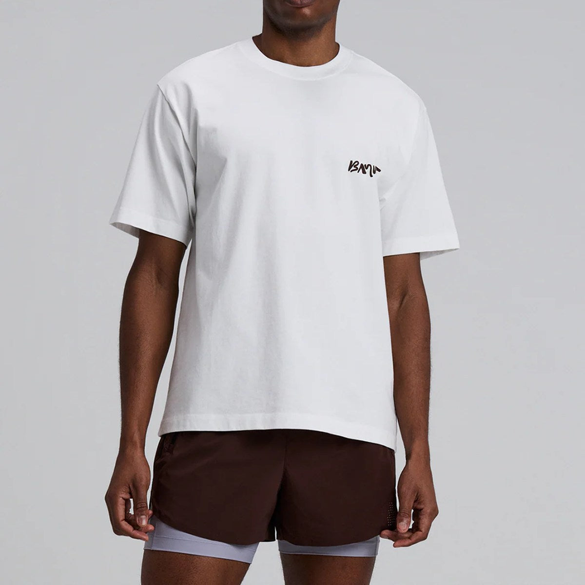 UTTSL002SP26WW Bandit  Unisex Cotton Tee - Painted Current  / WHITE