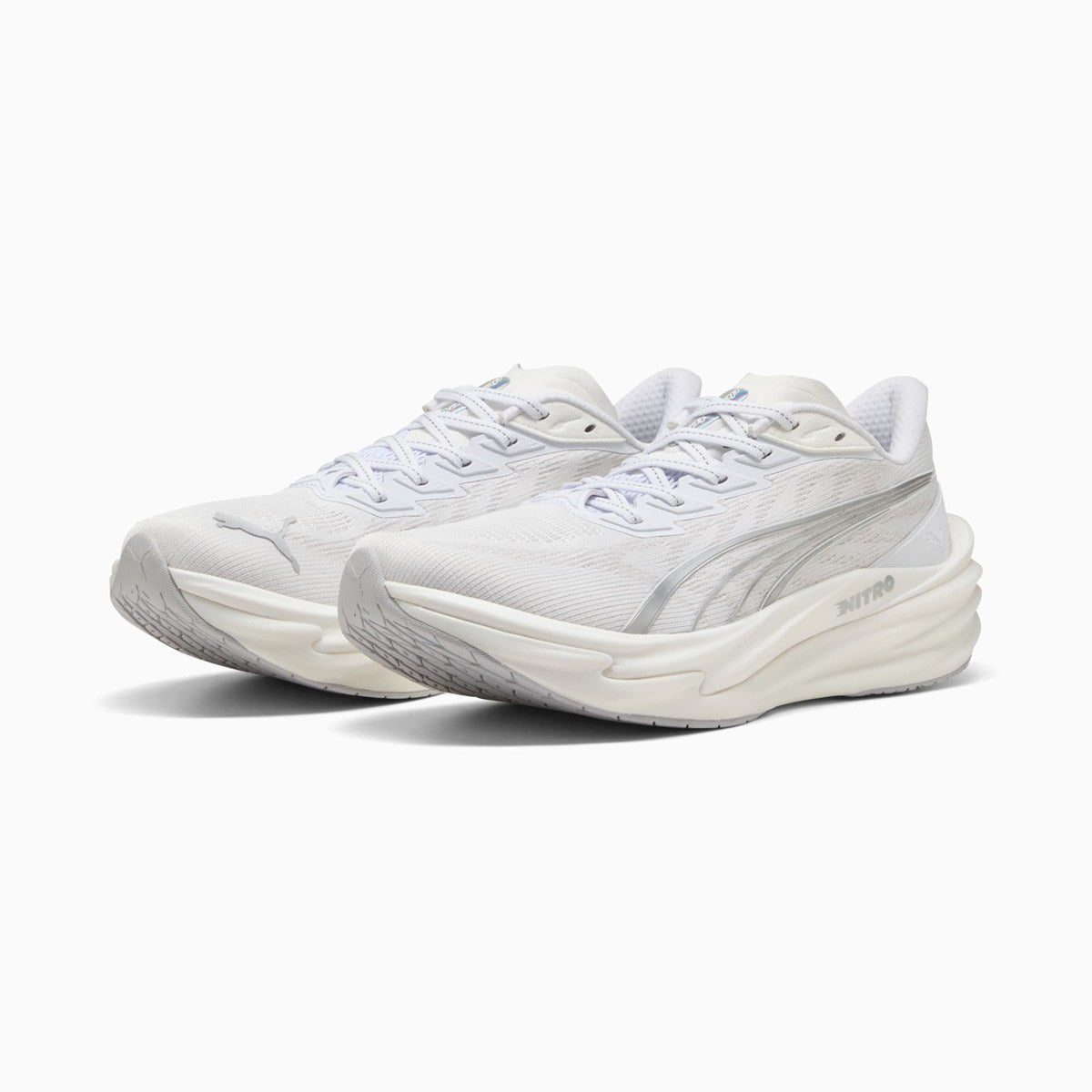 PUMA - WMNS Deviate Pure NITRO Running Shoes PUMA White/Feather Gray 【312123-02】