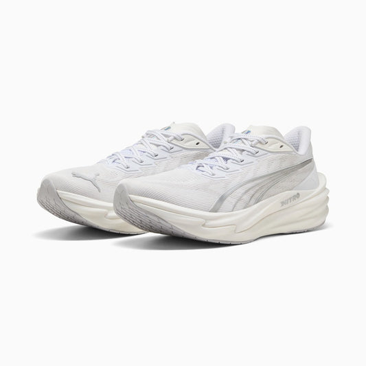 PUMA - WMNS Deviate Pure NITRO Running Shoes PUMA White/Feather Gray 【312123-02】