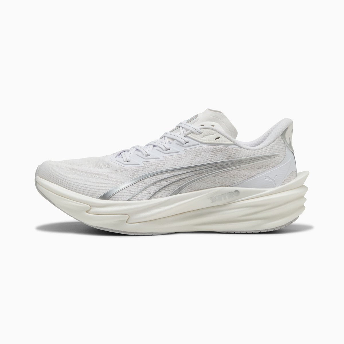 PUMA - WMNS Deviate Pure NITRO Running Shoes PUMA White/Feather Gray 【312123-02】