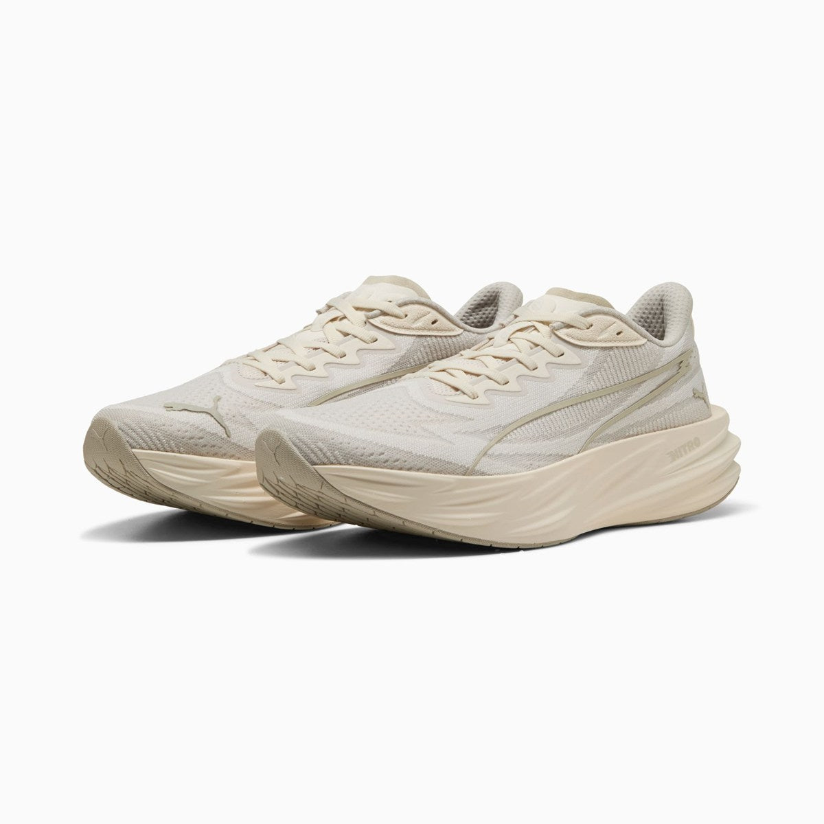 PUMA - WMNS Deviate Pure NITRO Running Shoes Alpine Snow/Warm White 【313904-03】
