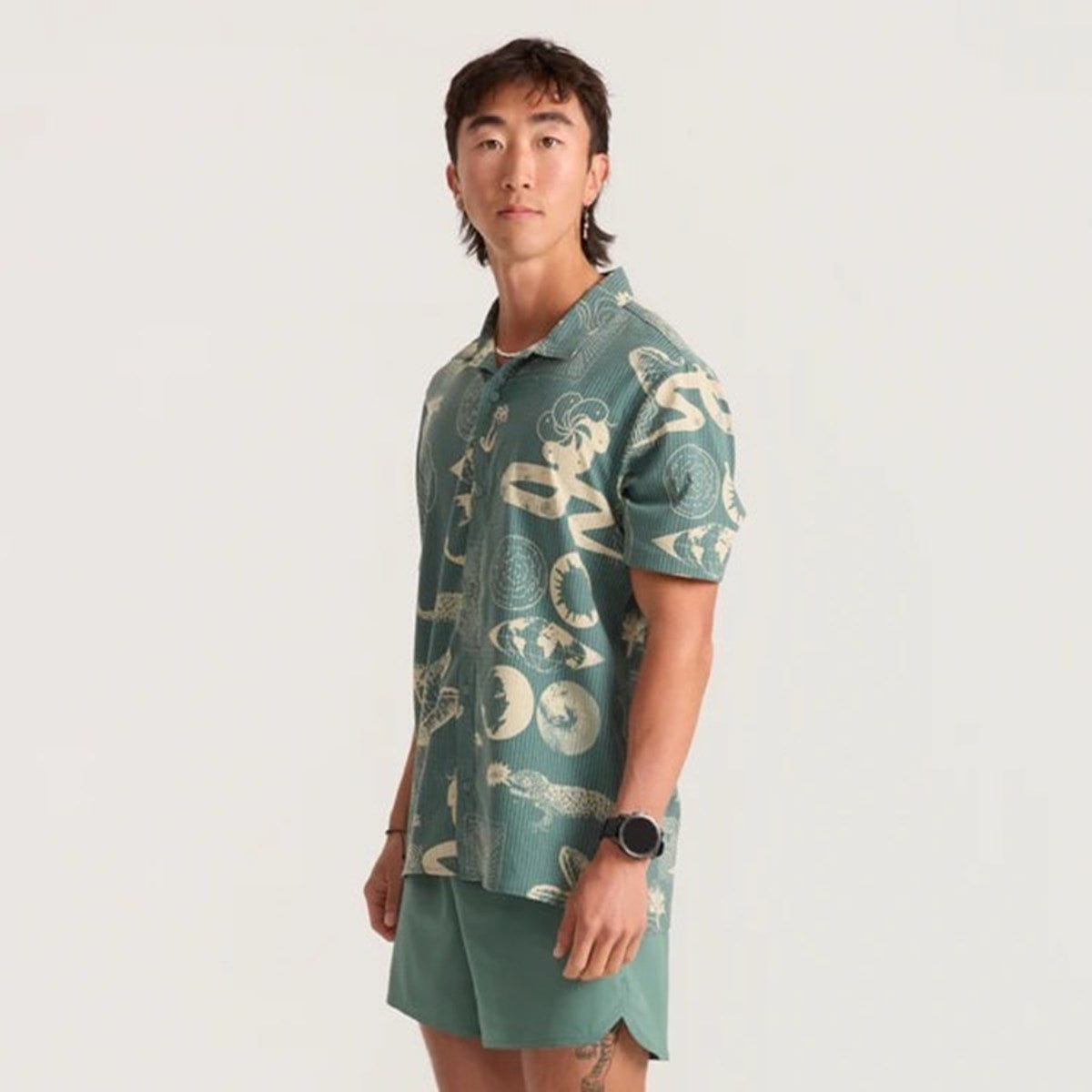 ROARK RUN AMOK - BLESS UP TRAIL SHIRTS SLATE GREEN WBN 【RW600-SLG】