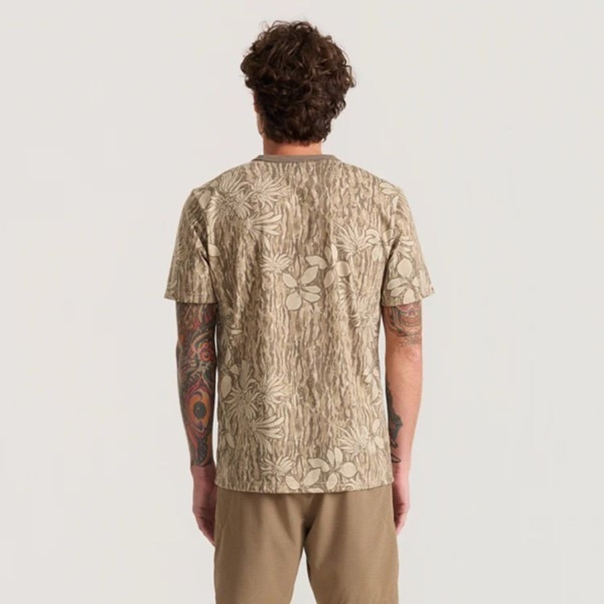 ROARK RUN AMOK - MATHIS ACTIVE TIE DYE S/S TEE KHAKI 【RK452-KHA】